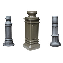 Lamp aluminum sand casting light pole base and permanent mold casting aluminum parts bollard light outdoor